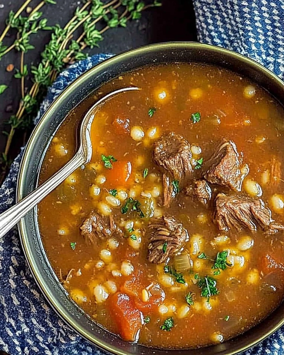 Instant Pot Beef & Barley Soup (Hearty and Freezer-Friendly)