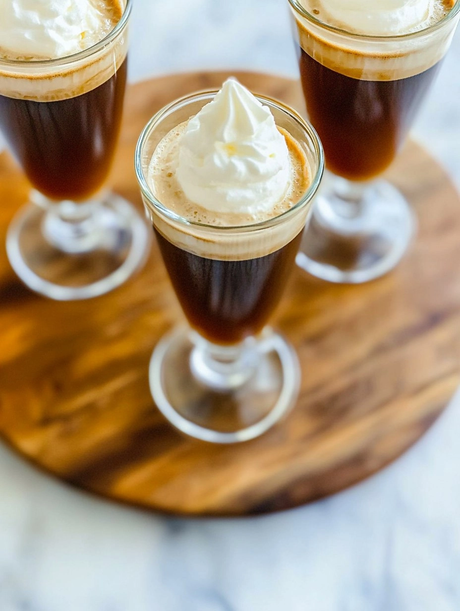 Irish Coffee with Whipped Cream (Hot or Iced Version)