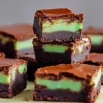 Mint-Chocolate-Brownies-Easy-St-Patricks-Day-Fudgy-Brownies-Recipe