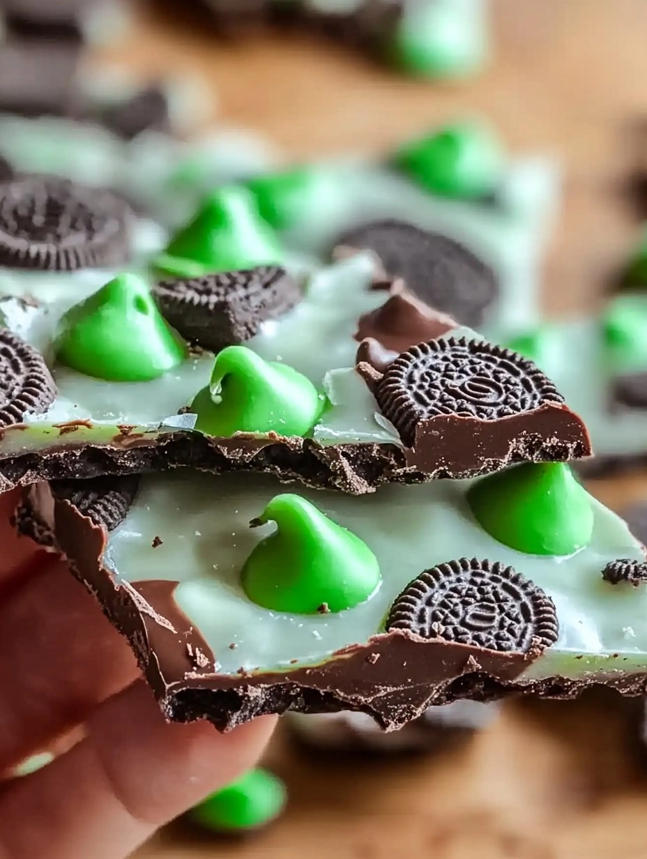 Mint Oreo Chocolate Bark