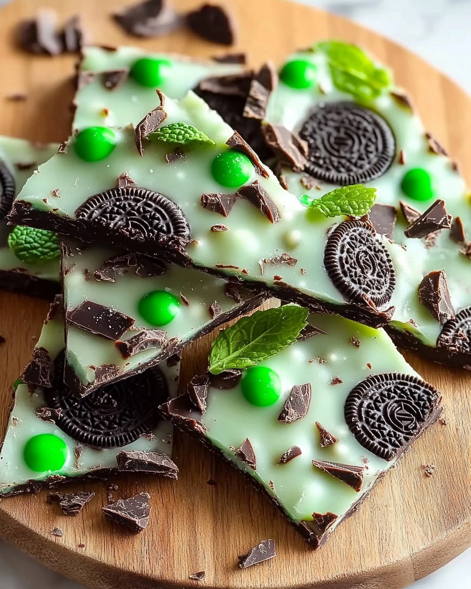 Mint Oreo Chocolate Bark