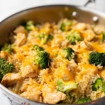 One-Pan-Cheesy-Chicken-Broccoli-and-Rice-Recipe