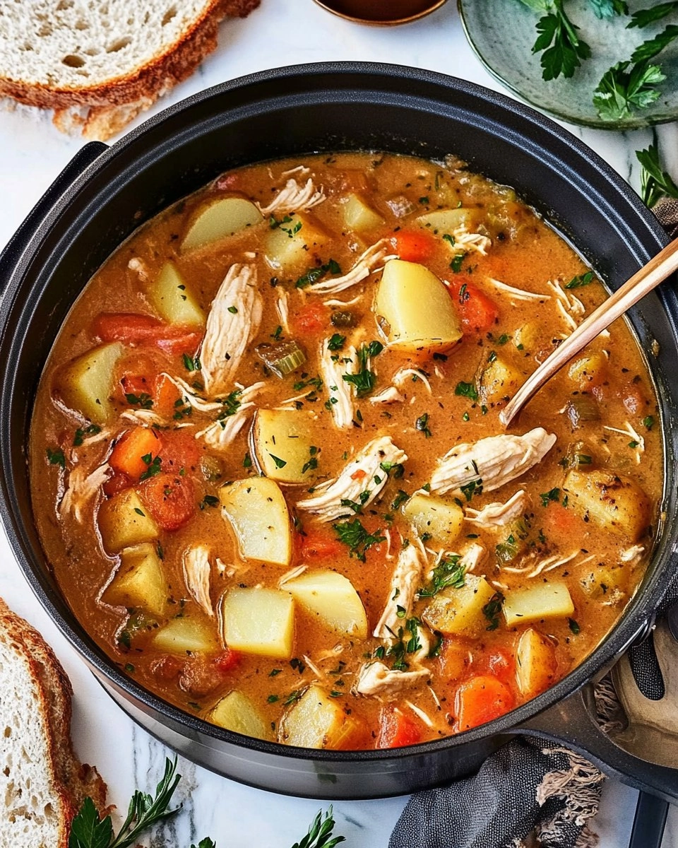 One-Pot Creamy Chicken & Potato Stew (Stovetop or Slow Cooker) 130 One-Pot Creamy Chicken & Potato Stew (Stovetop or Slow Cooker)