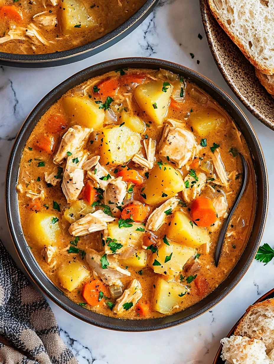 One-Pot Creamy Chicken & Potato Stew (Stovetop or Slow Cooker) 131 One-Pot Creamy Chicken & Potato Stew (Stovetop or Slow Cooker)