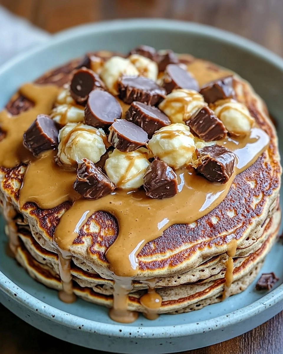Peanut Butter Cup Protein Pancake Bowl 15 Peanut-Butter-Cup-Protein-Pancake-Bowl-Recipe