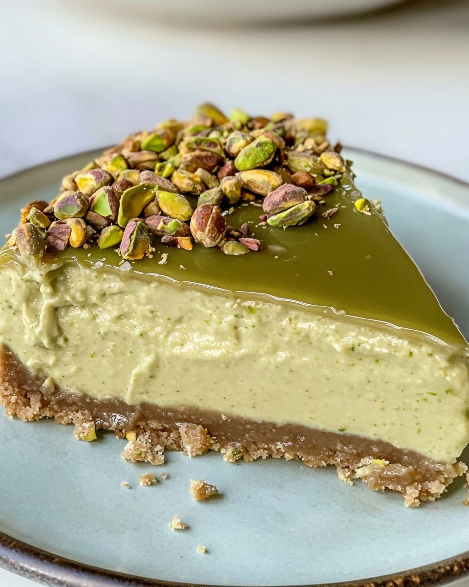 Pistachio Cheesecake | Easy No-Bake Green Dessert 97 Pistachio Cheesecake | Easy No-Bake Green Dessert