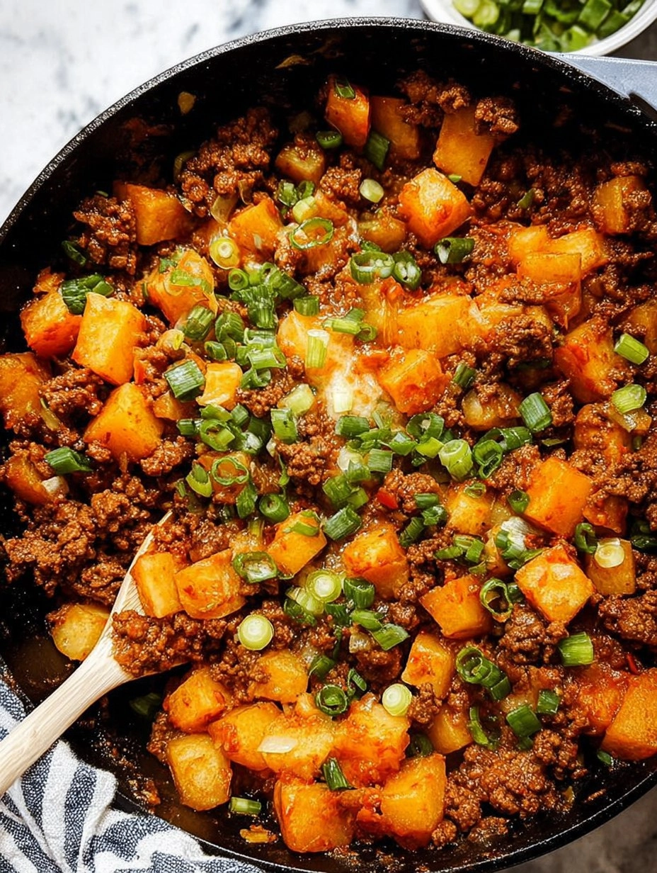 Quick Ground Beef and Potatoes