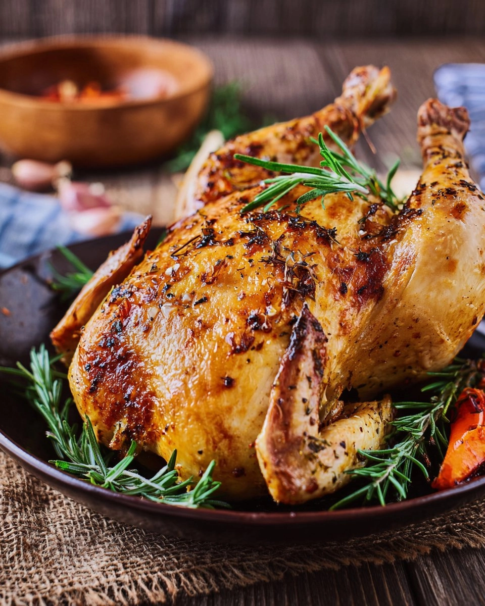 Roasted Garlic & Herb Whole Chicken (Sunday Dinner)