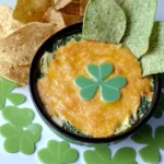 Shamrock Spinach Artichoke Dip with Green Tortilla Chips 113 Shamrock-Spinach-Artichoke-Dip-with-Green-Tortilla-Chips-Recipe