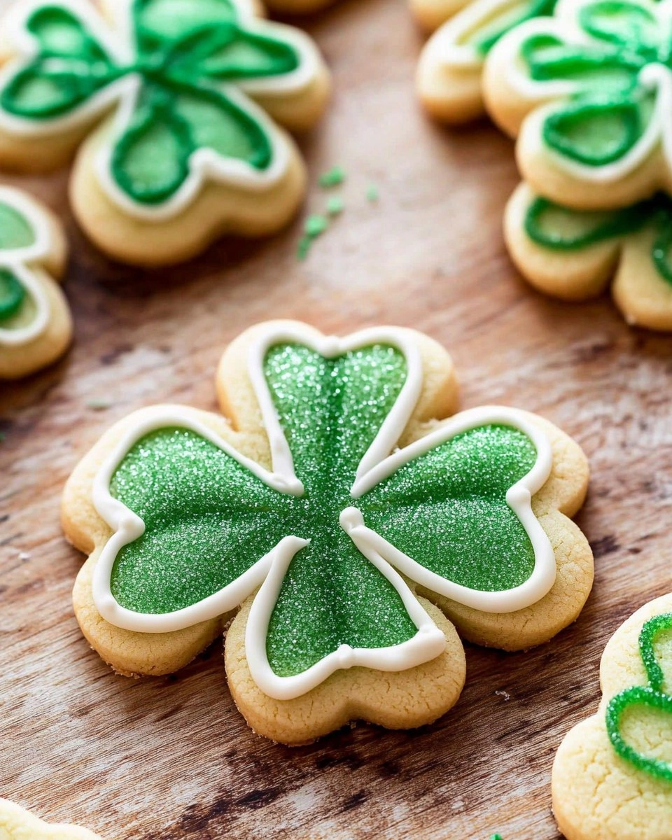 Shamrock Sugar Cookies | Decorated St Patrick's Day Cookies