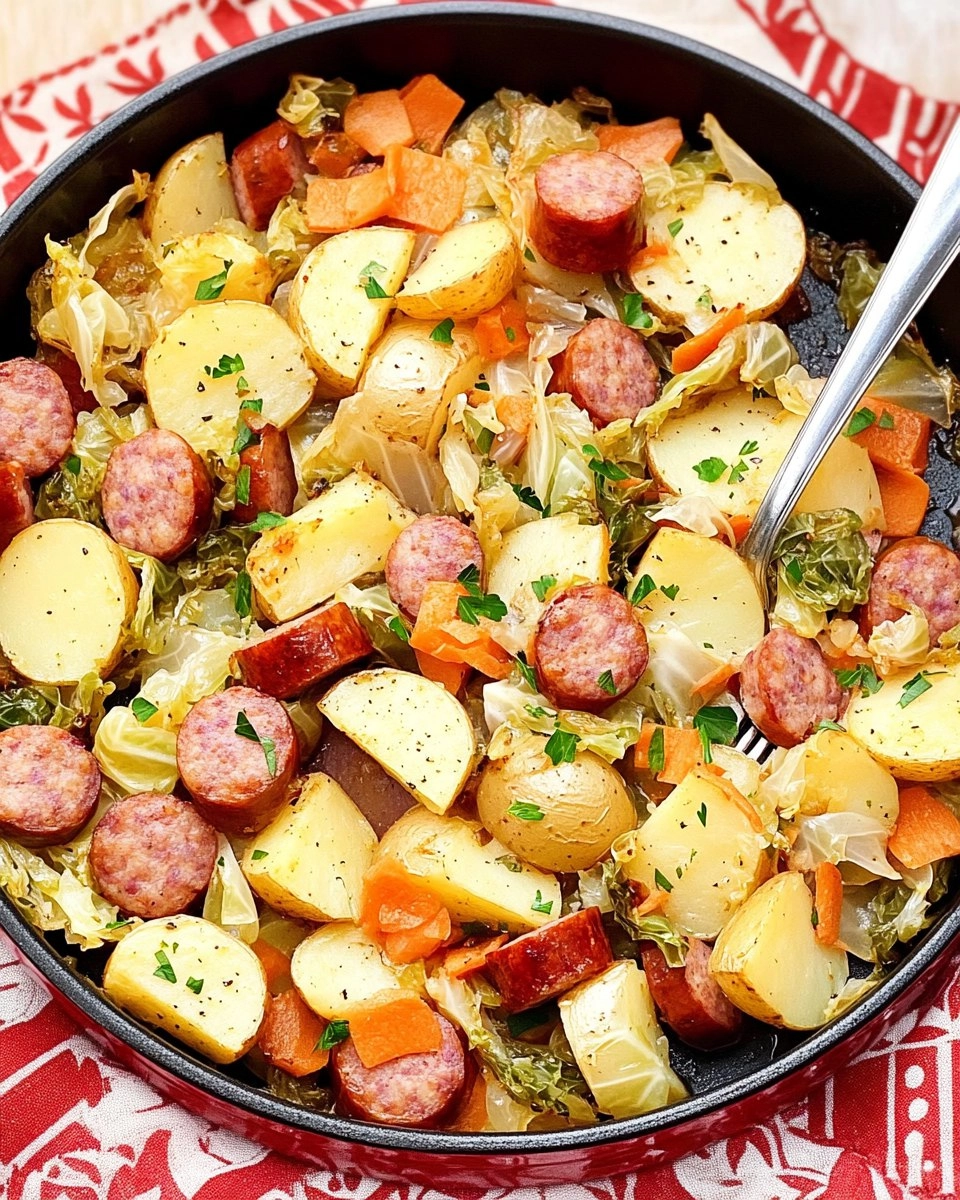 Sheet-Pan Sausage, Cabbage & Potatoes (Easy Weeknight Dinner) 70 Sheet-Pan Sausage, Cabbage & Potatoes (Easy Weeknight Dinner)