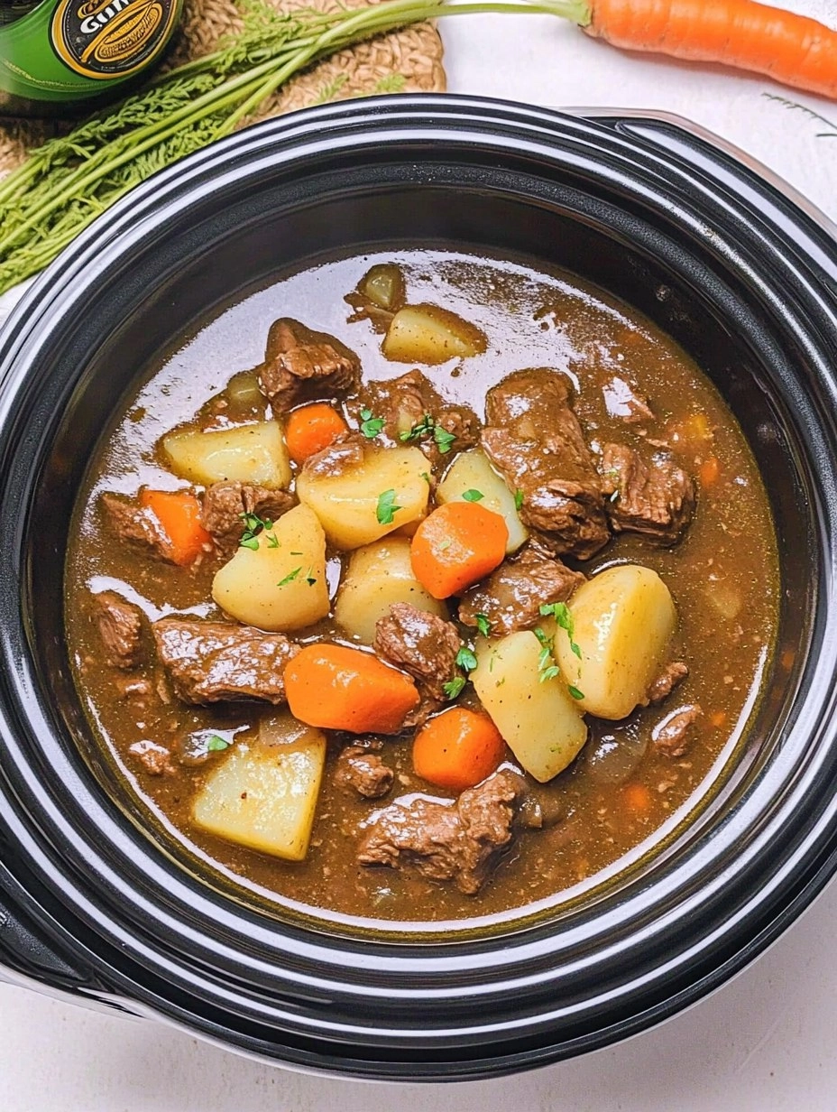 Slow Cooker Guinness Beef Stew with Potatoes & Carrots 141 Slow Cooker Guinness Beef Stew with Potatoes & Carrots