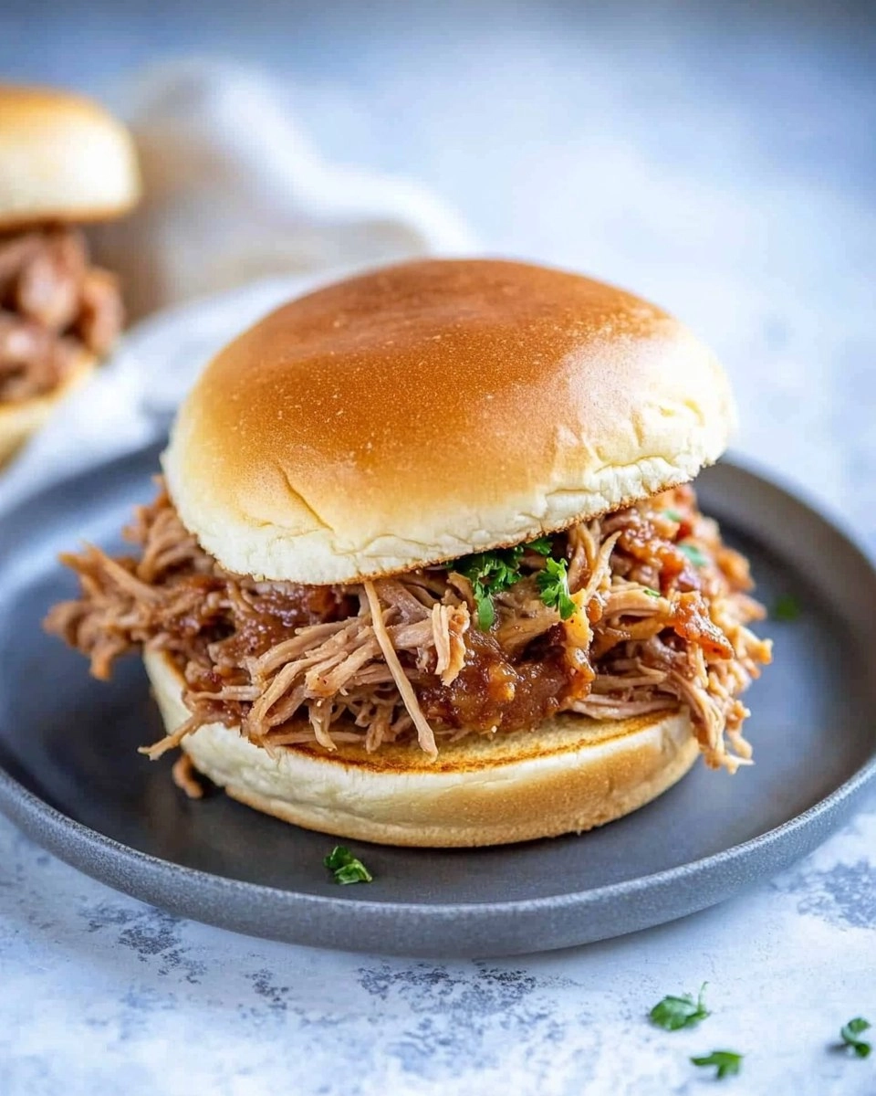 Slow Cooker Pulled Pork | Tender Shredded Pork Sandwiches