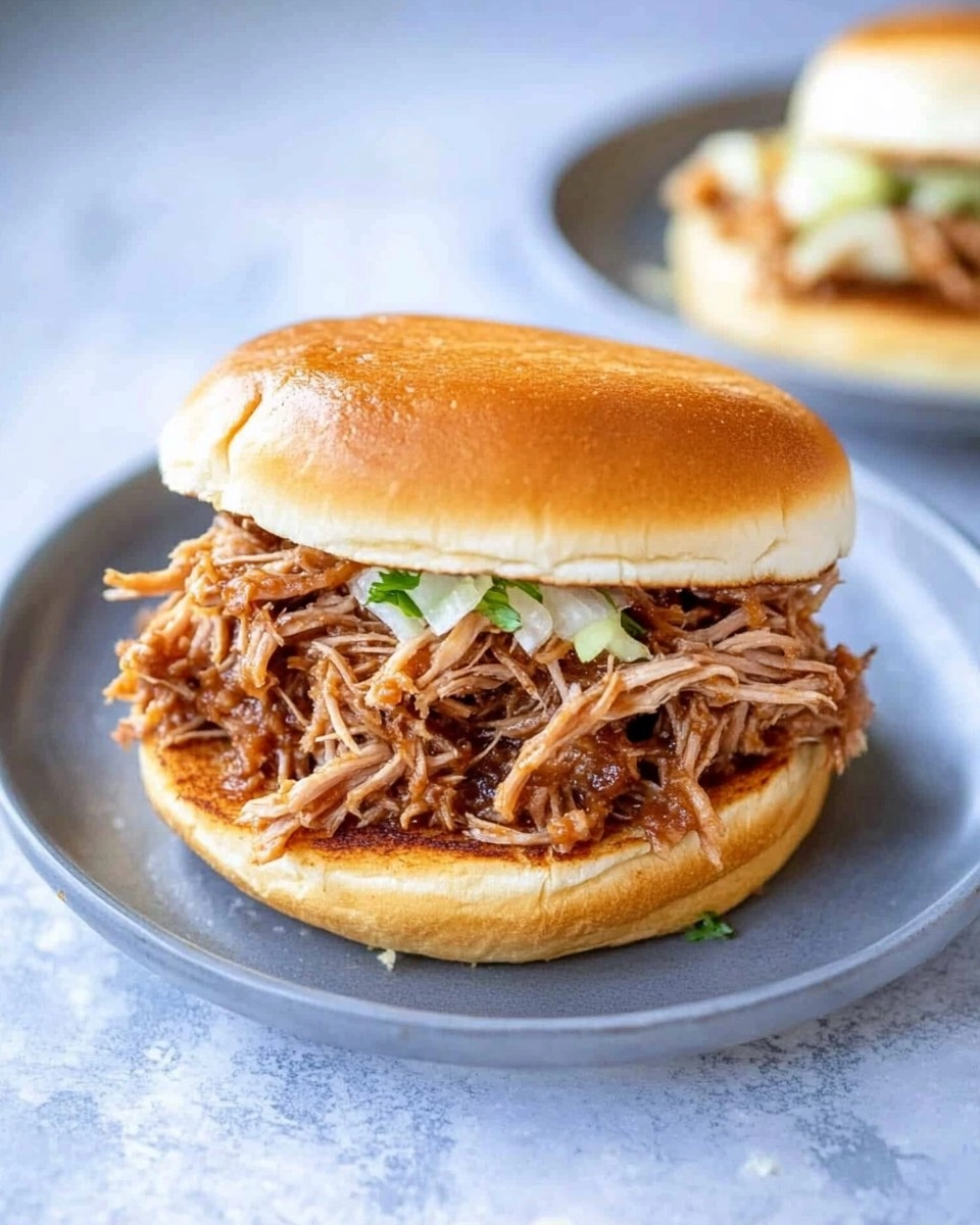 Slow Cooker Pulled Pork | Tender Shredded Pork Sandwiches
