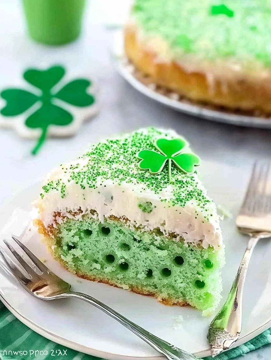 St. Patricks Day Lime Poke Cake 136 St. Patricks Day Lime Poke Cake