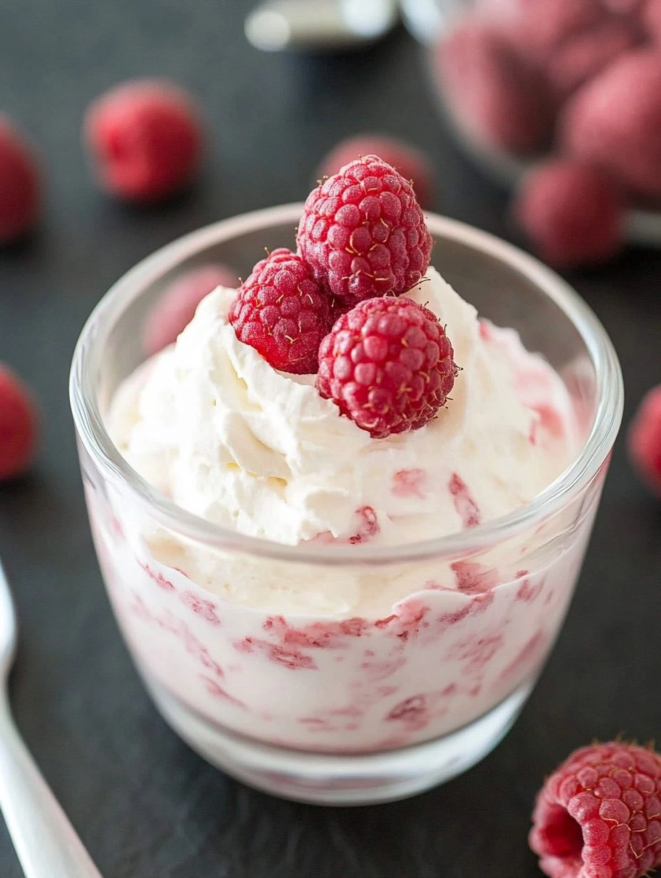 White Chocolate Raspberry Mousse