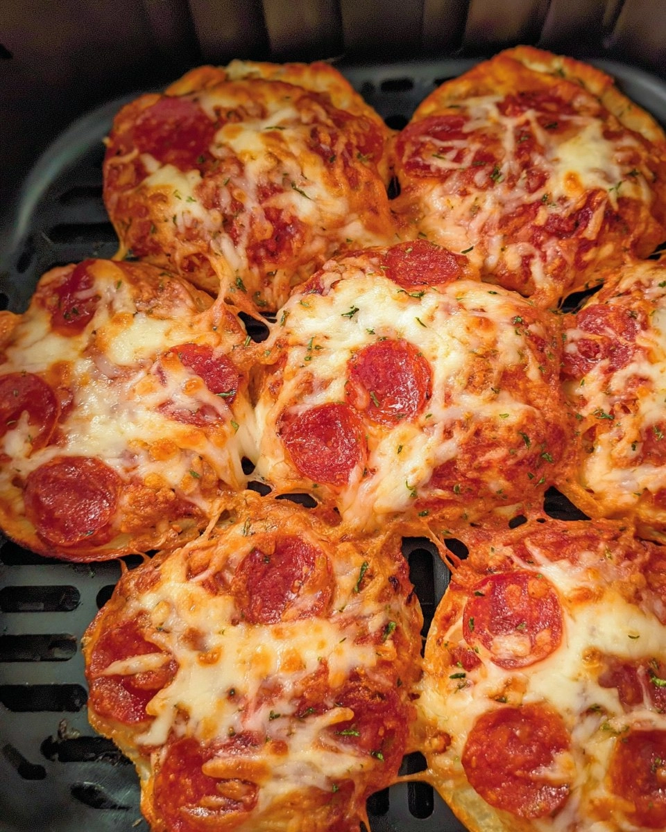 Air Fryer Bagel Pizza