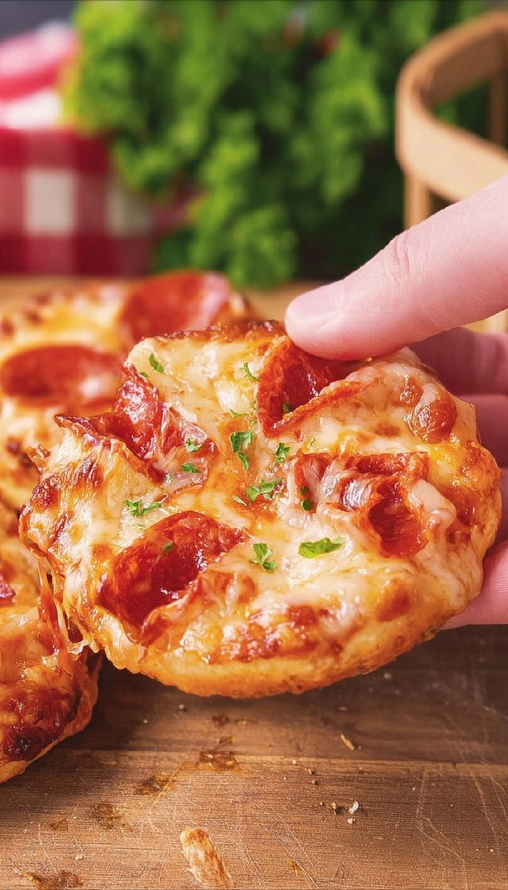 Air Fryer Bagel Pizza