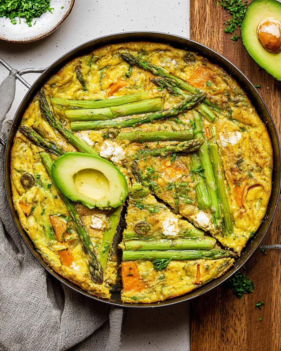 Asparagus-Frittata-with-Goat-Cheese-Sweet-Potatoes-Recipe