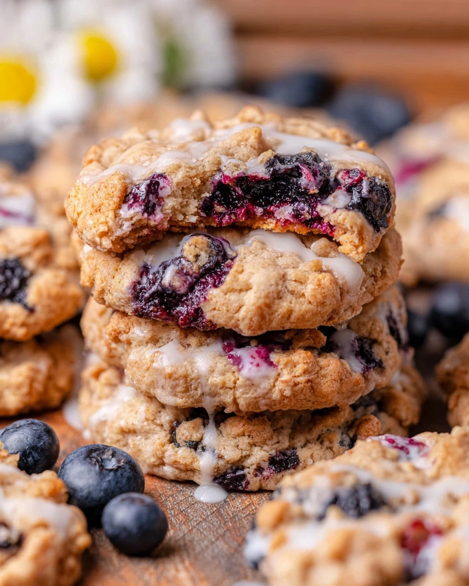 Blueberry Coffee Cake Cookies