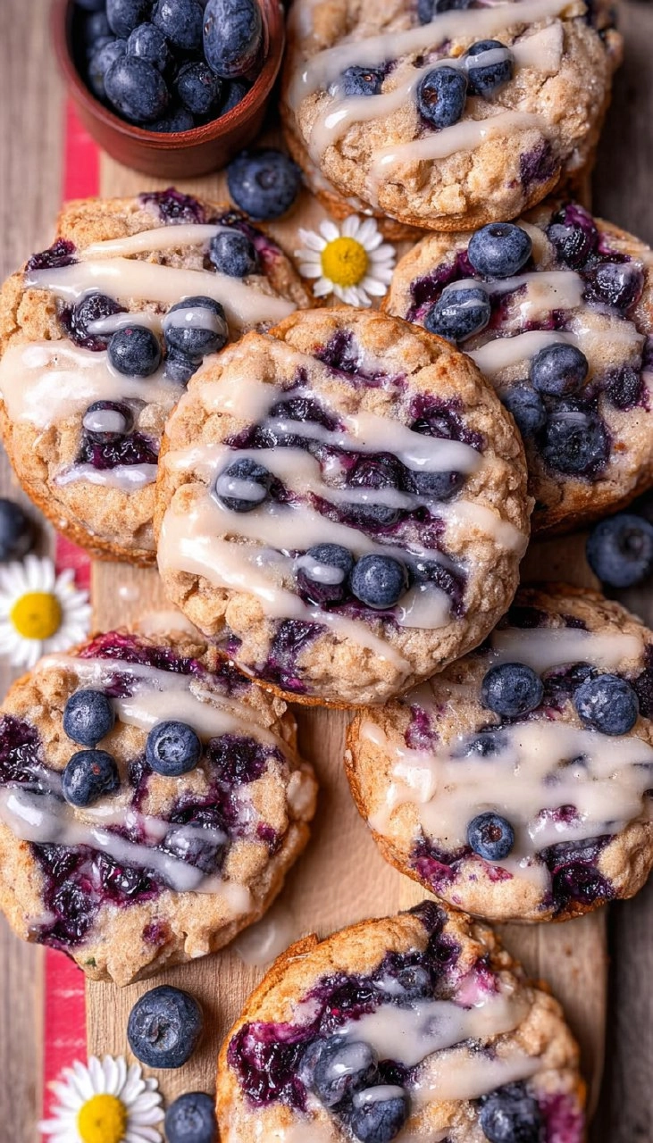 Blueberry Coffee Cake Cookies