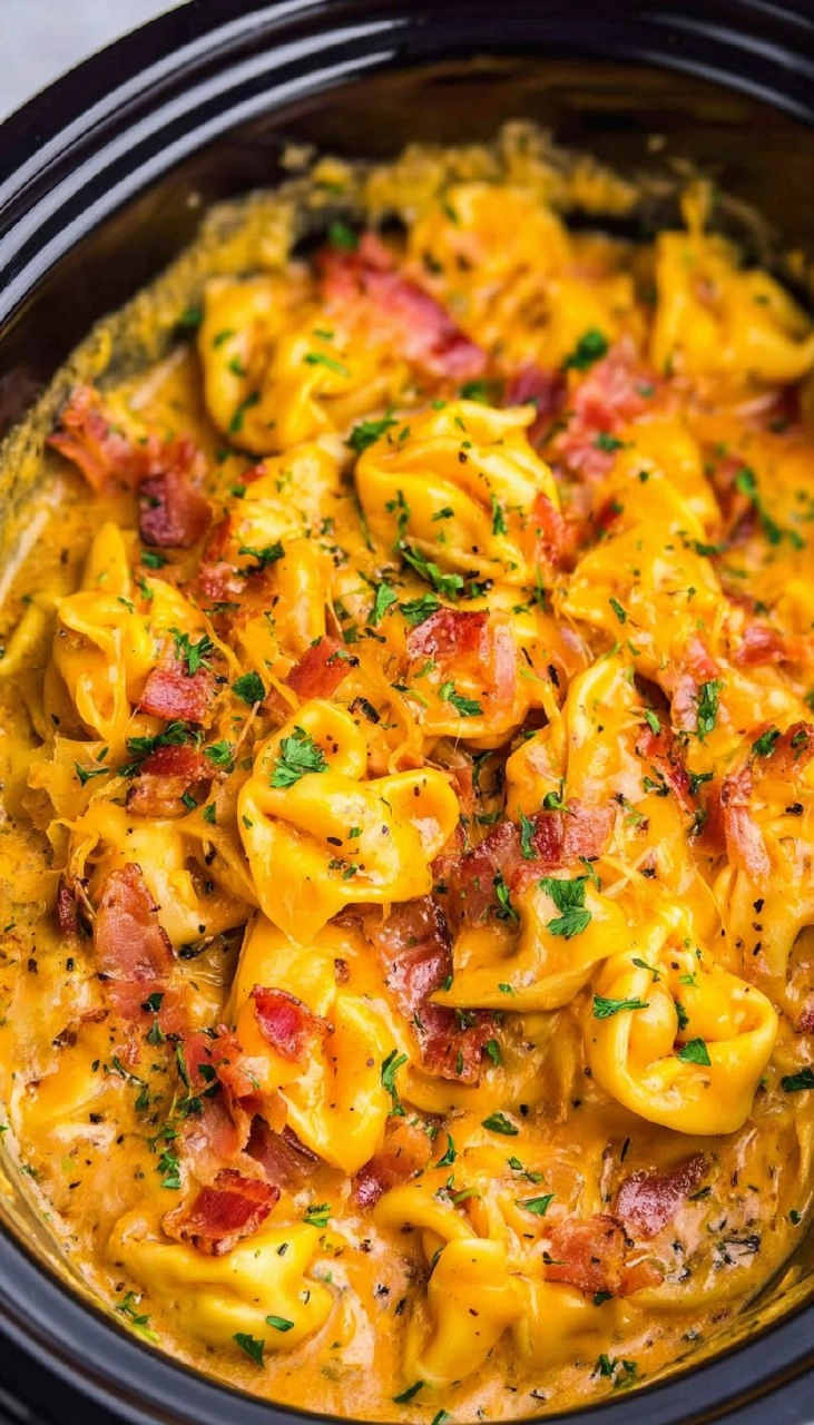 Crockpot Bacon Cheeseburger Tortellini 112 Crockpot Bacon Cheeseburger Tortellini