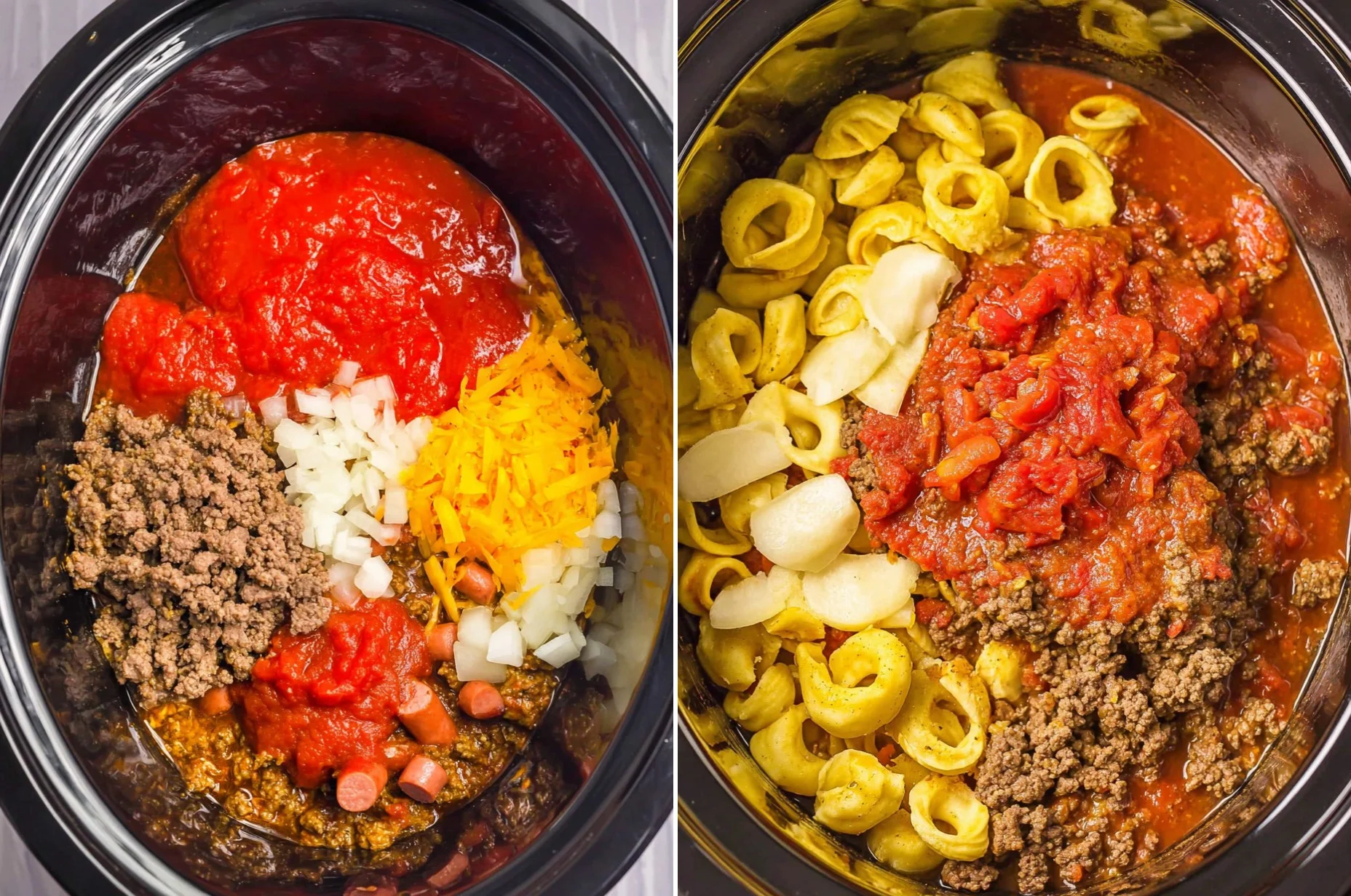 Crockpot Bacon Cheeseburger Tortellini 111 Crockpot Bacon Cheeseburger Tortellini