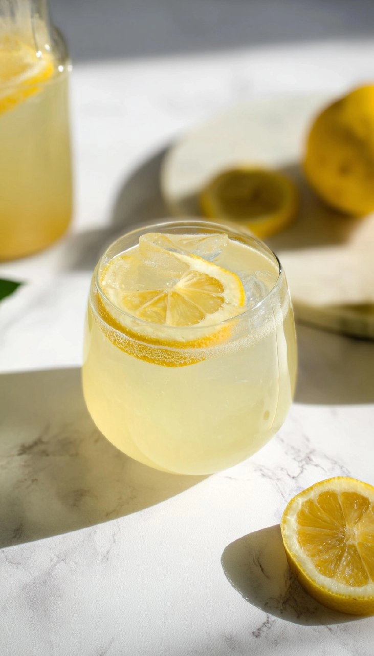 Easy Sparkling Lemonade Mocktail