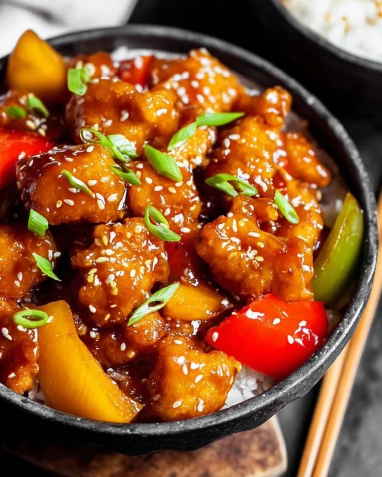 Easy-Sweet-and-Sour-Chicken-Healthy-One-Skillet-Recipe-Recipe