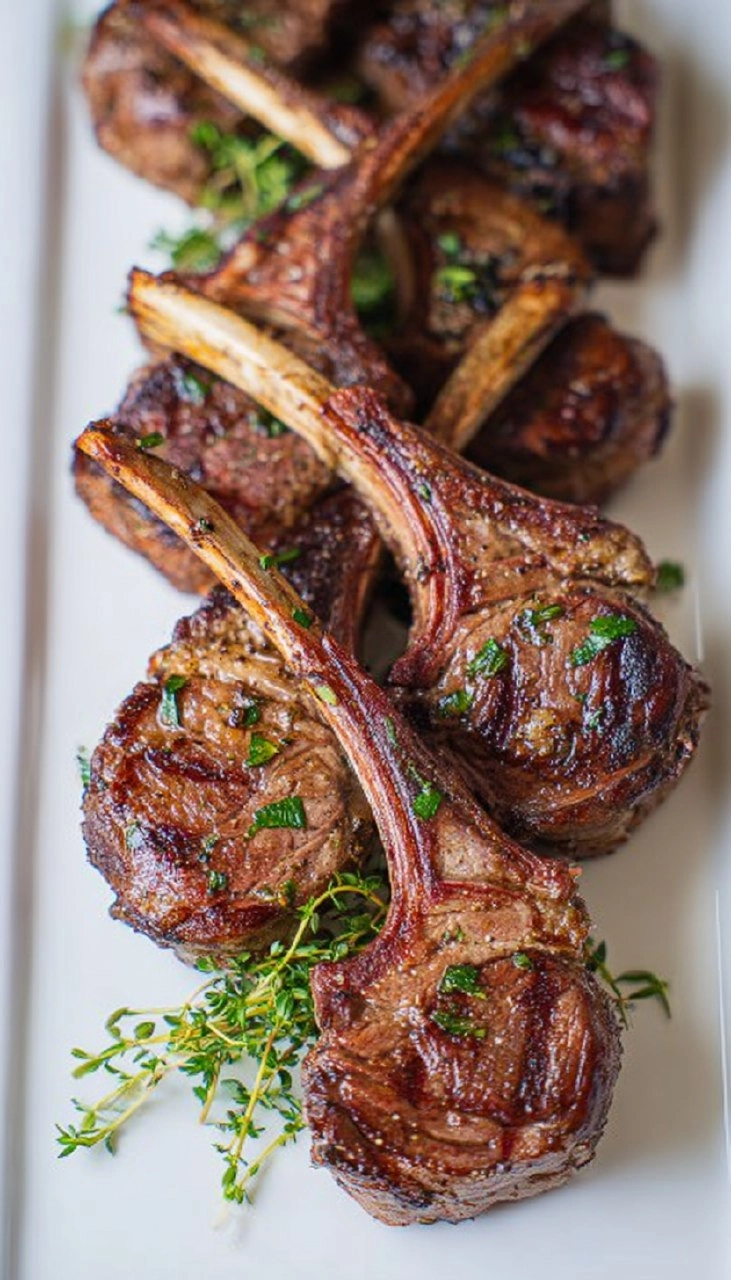 Garlic & Herb Crusted Lamb Chops (Easter Centerpiece) 107 Garlic & Herb Crusted Lamb Chops (Easter Centerpiece)