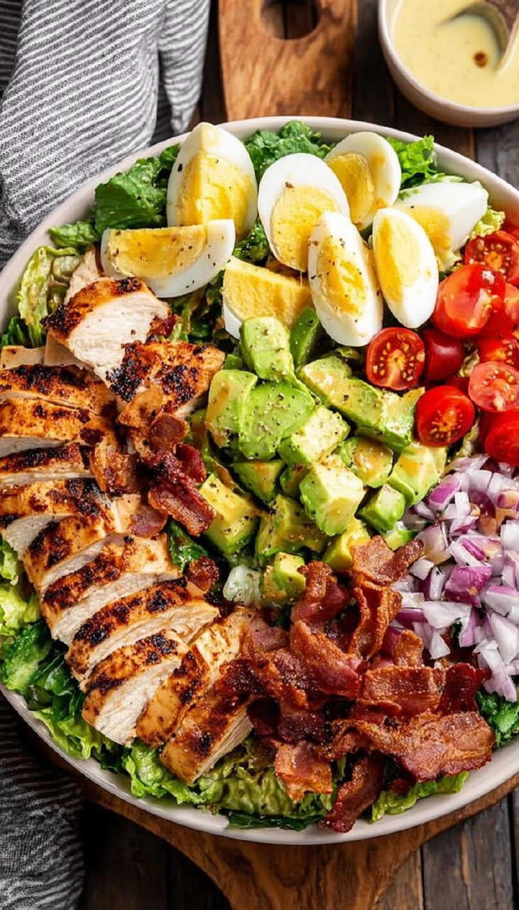 Healthy Grilled Chicken Cobb Salad with Honey Dijon Dressing 125 Healthy Grilled Chicken Cobb Salad with Honey Dijon Dressing