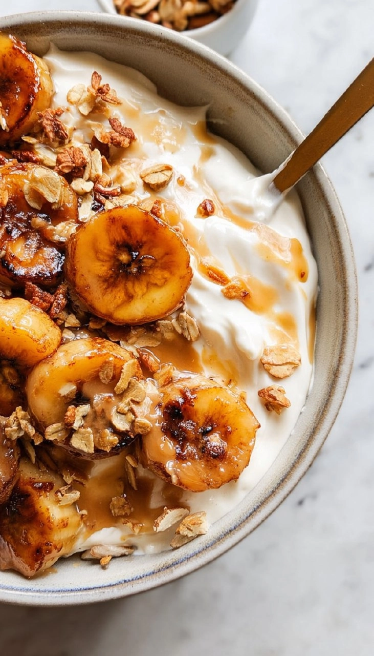 High-Protein Caramelized Banana Yogurt Bowl 87 High-Protein Caramelized Banana Yogurt Bowl