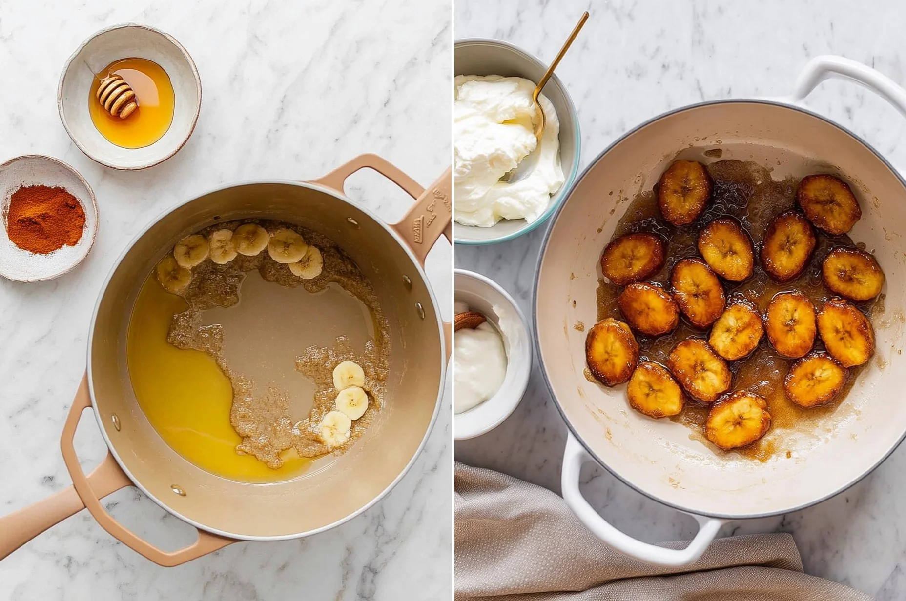 High-Protein Caramelized Banana Yogurt Bowl 86 High-Protein Caramelized Banana Yogurt Bowl