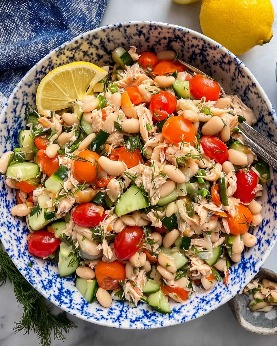 Mediterranean White Bean Tuna Salad