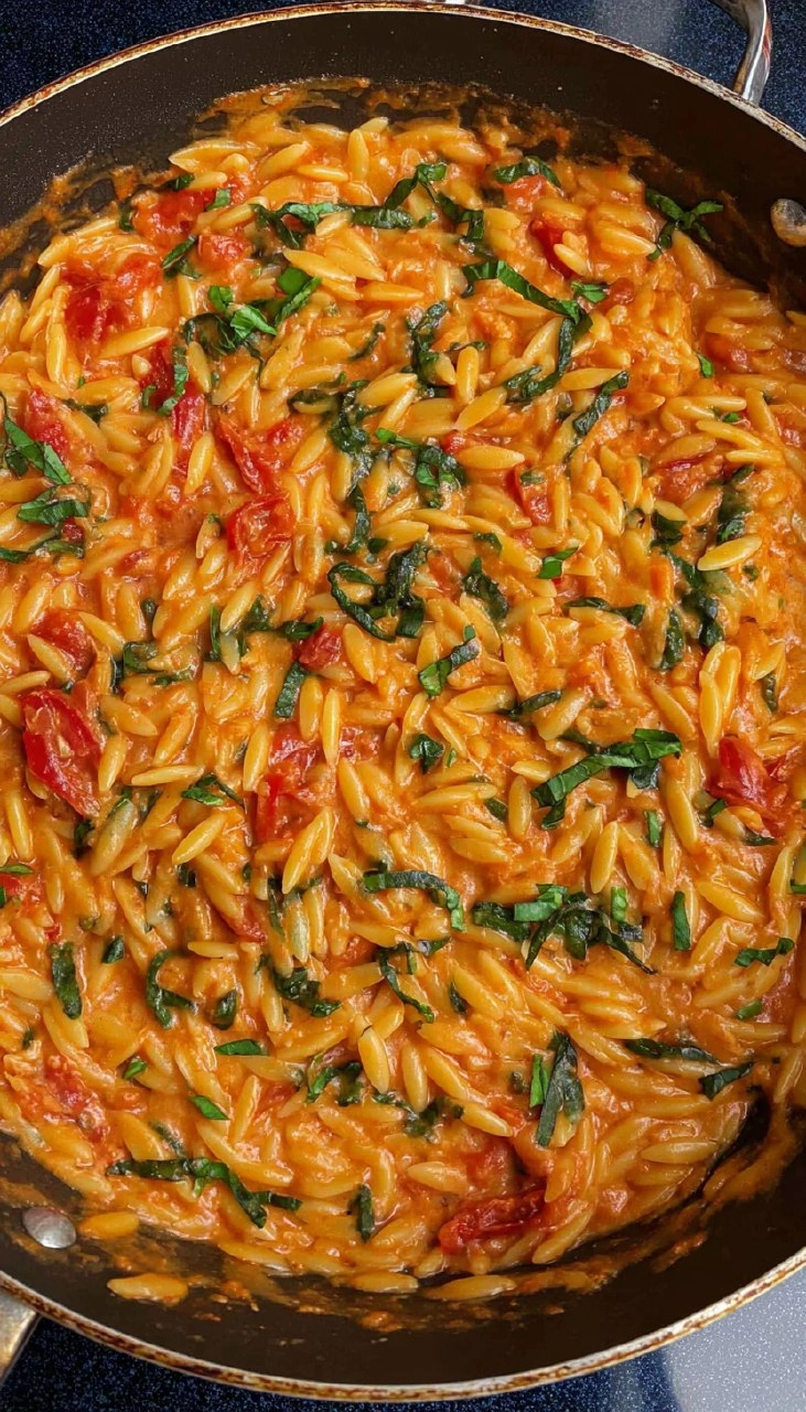One Pot Creamy Tomato Orzo 147 One Pot Creamy Tomato Orzo