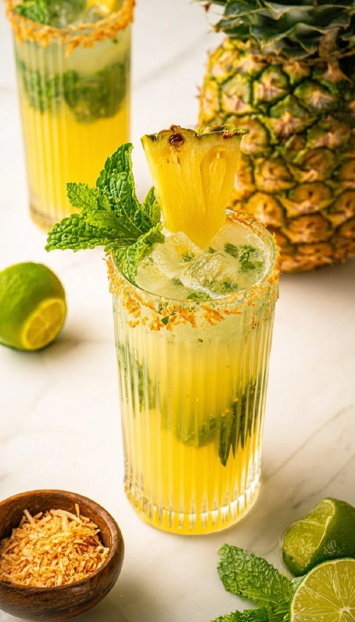 Pineapple Coconut Mojito | Tropical Cinco de Mayo Rum Cocktail 72 Pineapple Coconut Mojito | Tropical Cinco de Mayo Rum Cocktail