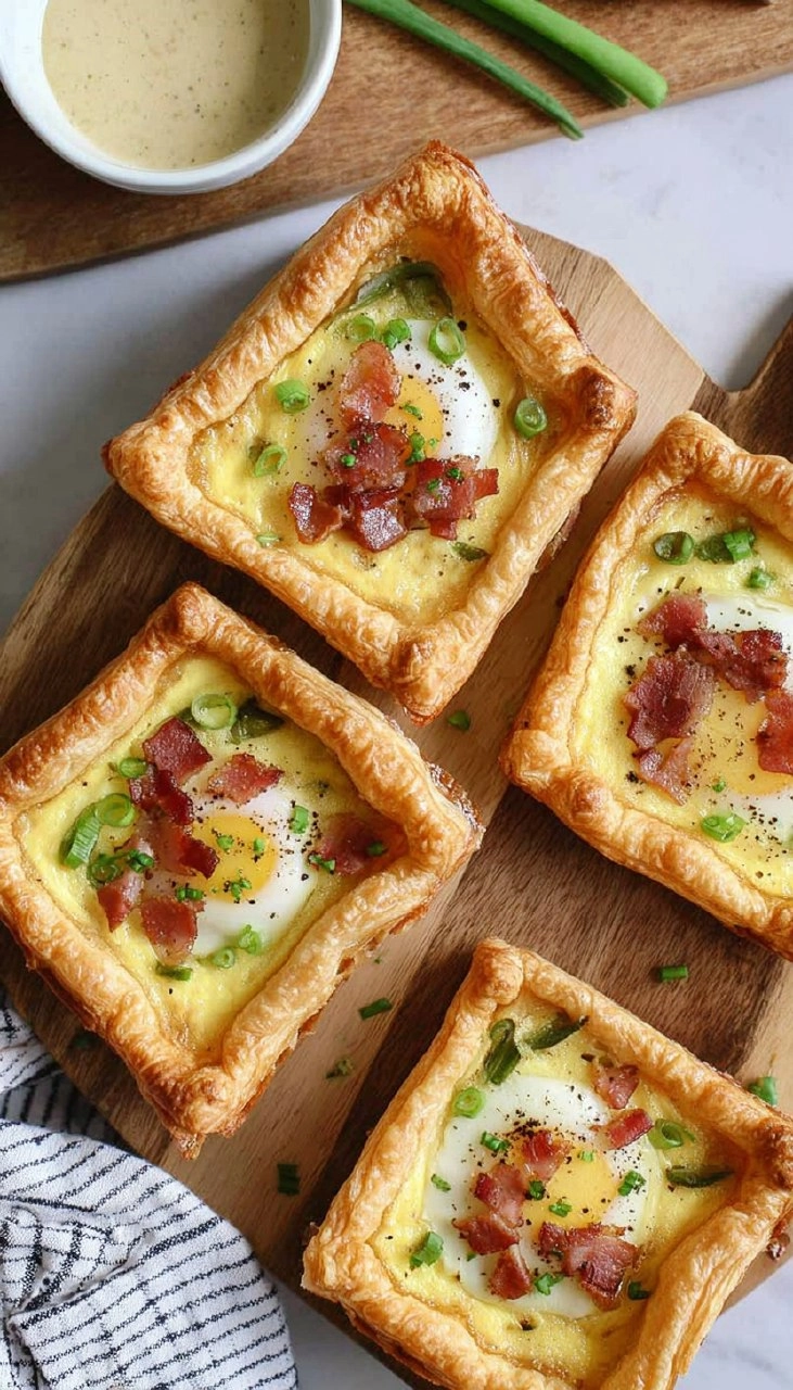 Spring Brunch Puff Pastry Egg Tarts