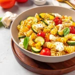 Summer Pasta Salad with White Balsamic Vinaigrette 96 Summer-Pasta-Salad-with-White-Balsamic-Vinaigrette-Recipe