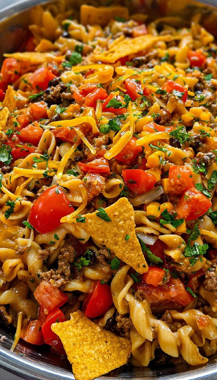 Taco Pasta Salad (Easy Summer Version)