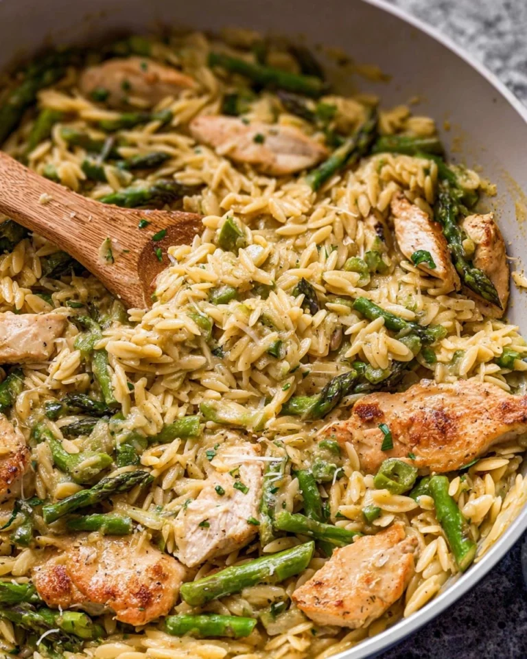 Asparagus-Orzo-with-Chicken-Recipe