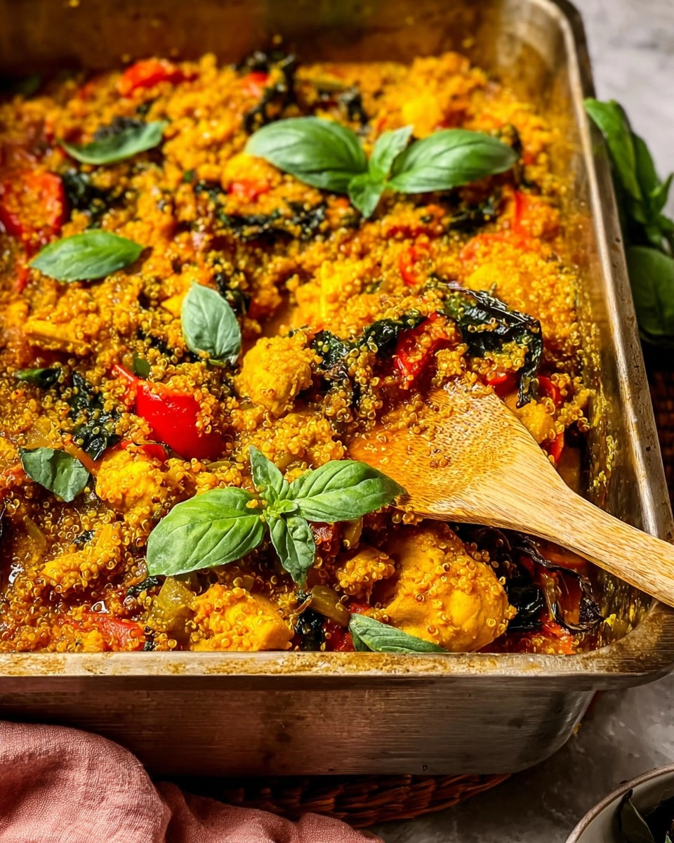 BAKED CHICKEN CURRY WITH QUINOA