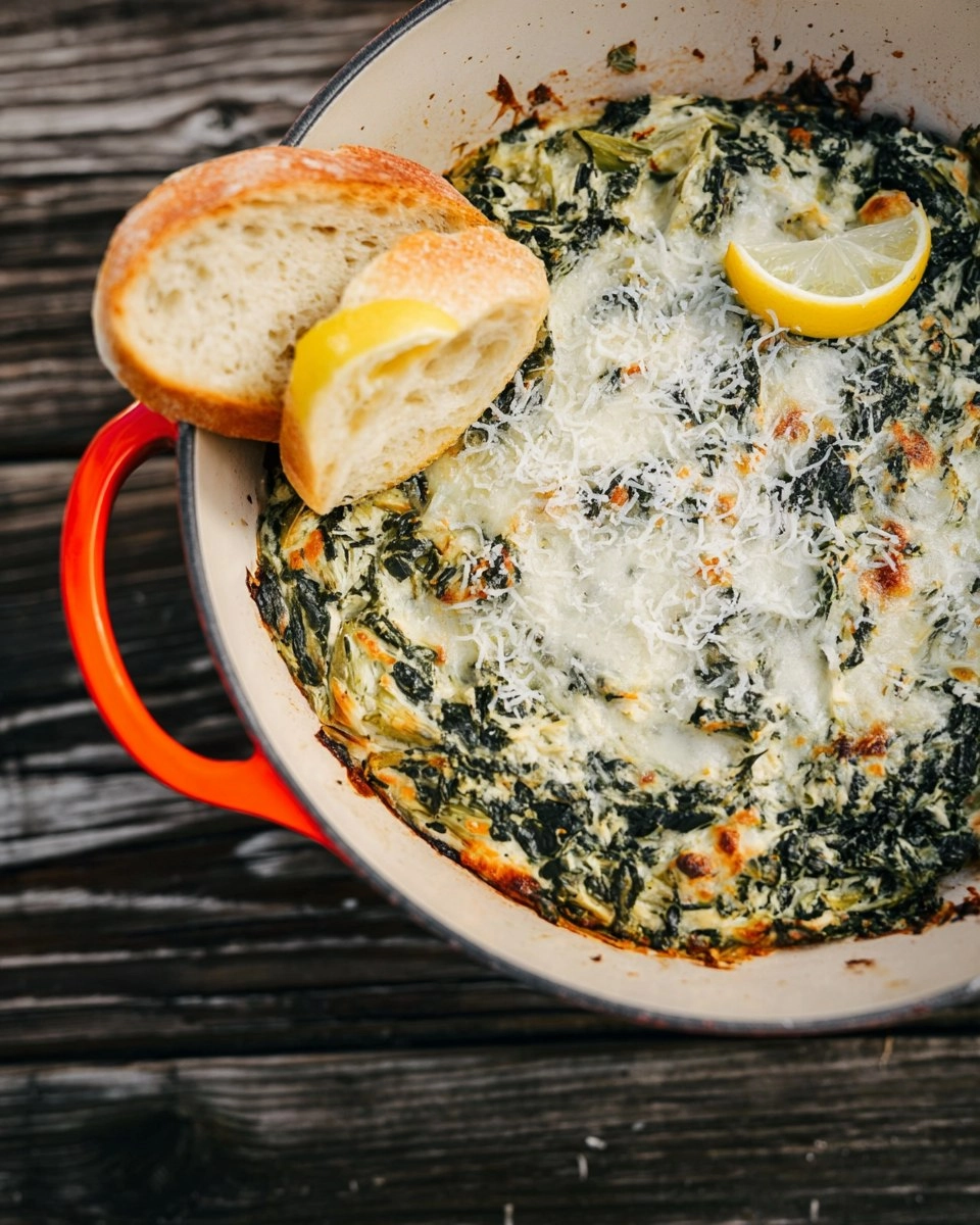 Campfire Spinach Artichoke Dip