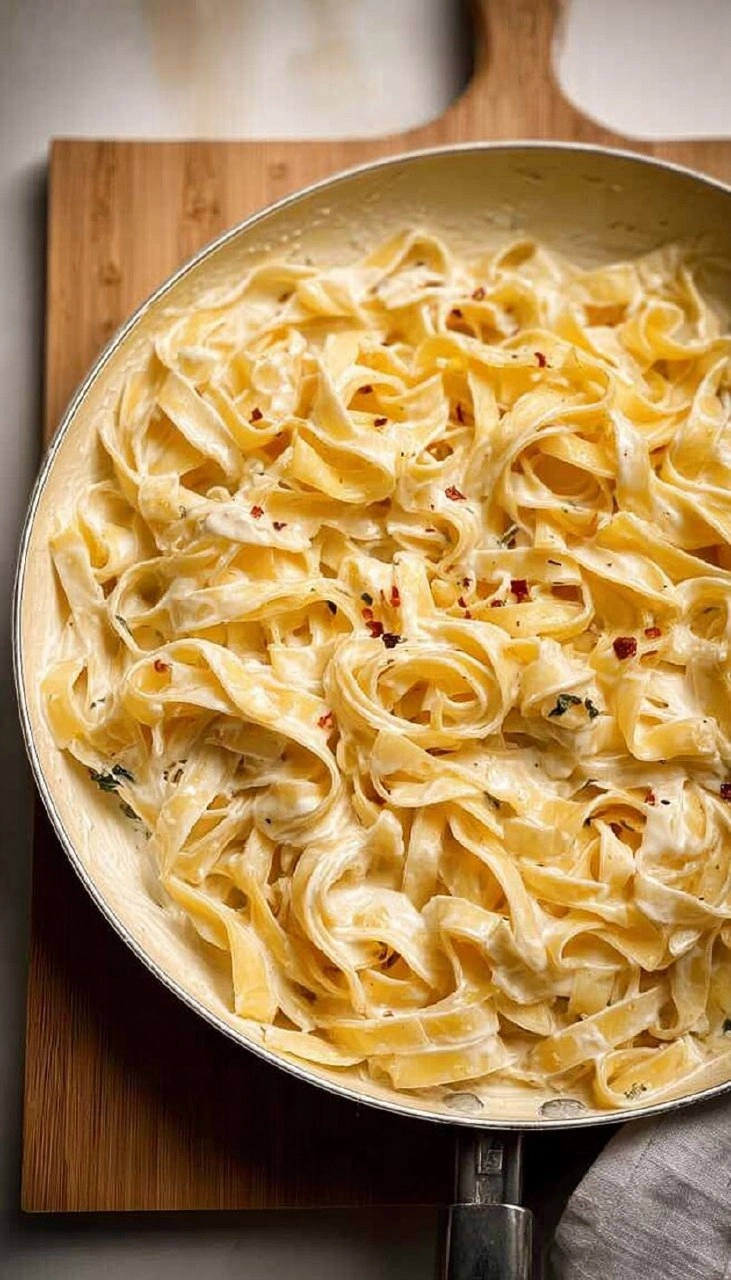 Cottage Cheese Alfredo (High Protein Pasta)