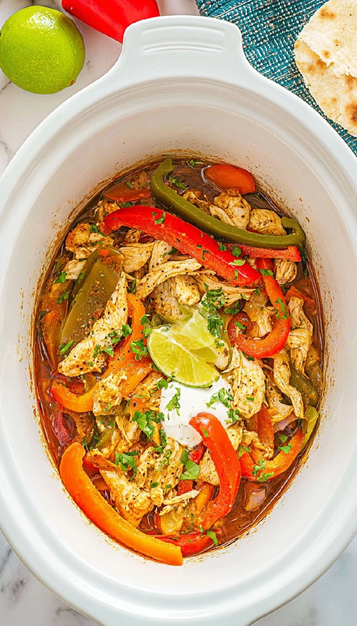 Crockpot Chicken Fajitas