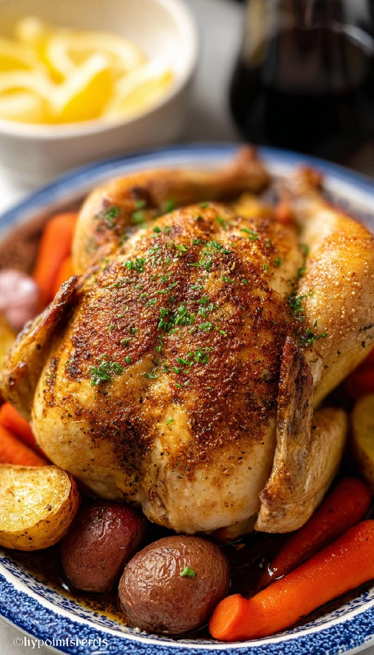 Crockpot Whole Chicken (10 Minute Prep)