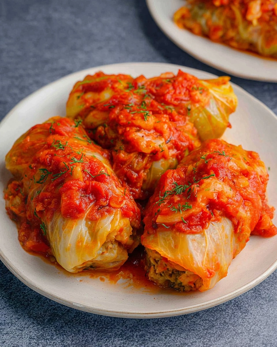 Easy Vegan Stuffed Cabbage Rolls