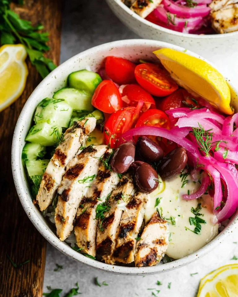 Greek-Chicken-Bowls-with-Lemon-Garlic-Tahini-Sauce-Healthy-Mediterranean-Bowls-Recipe