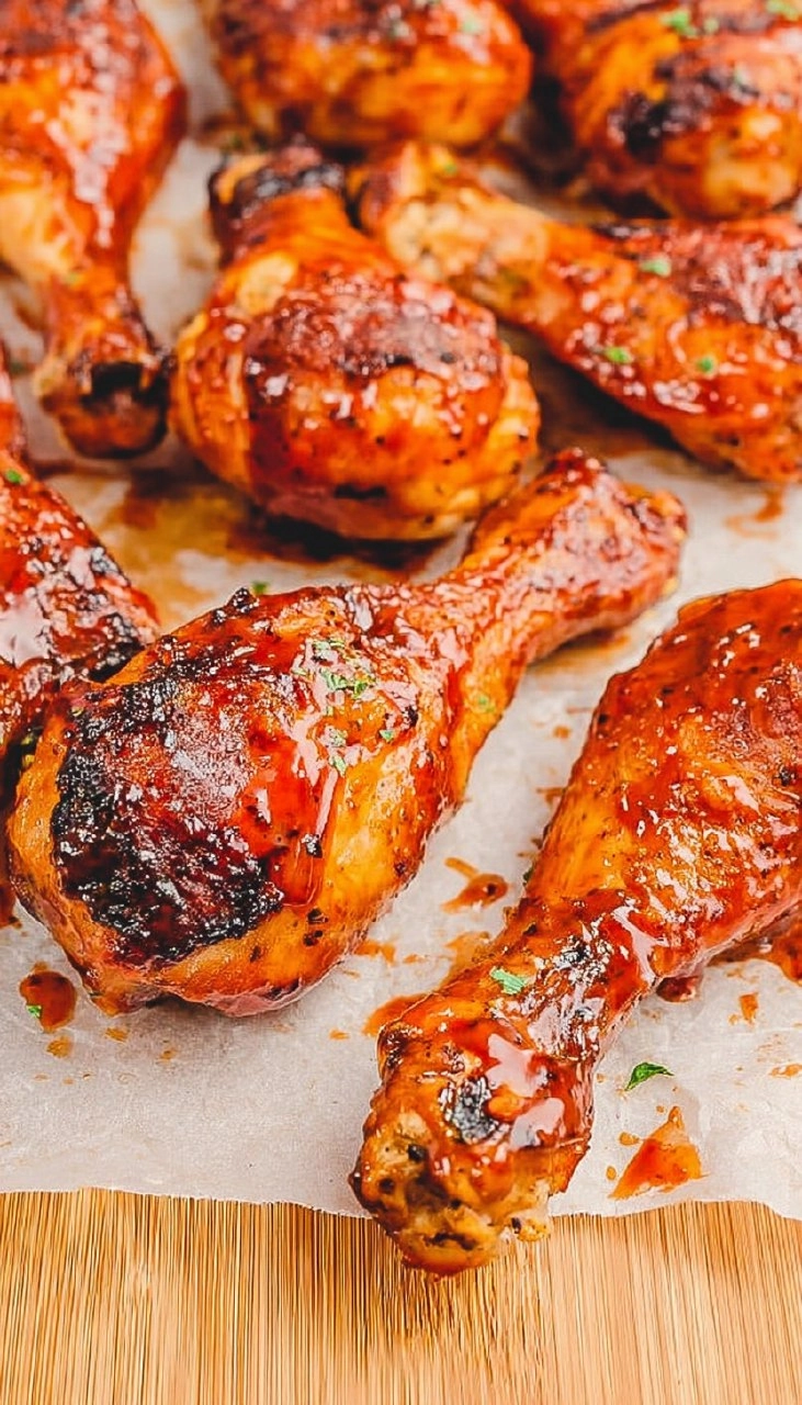 Grilled BBQ Chicken Drumsticks | Sticky Smoky Summer Cookout Chicken