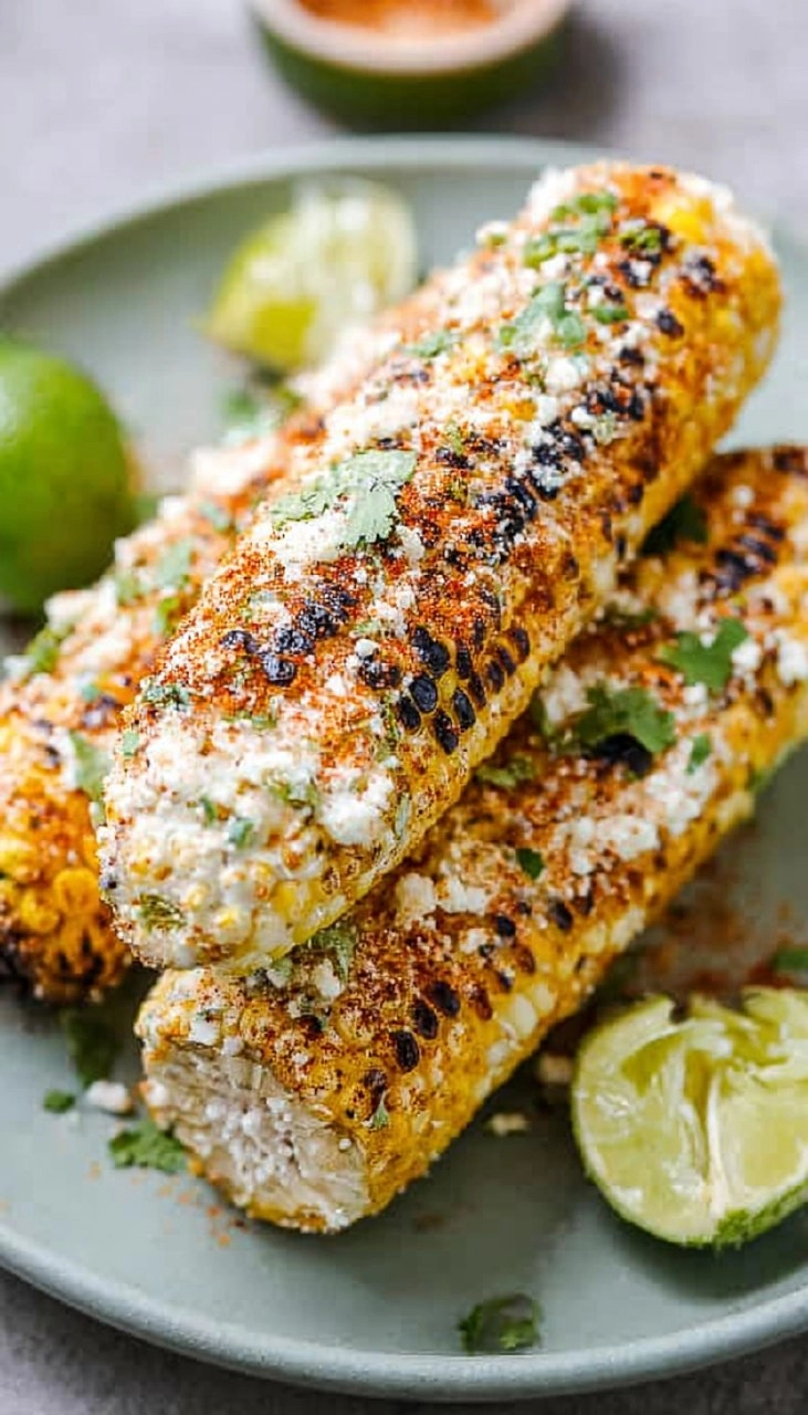 Grilled Corn Elote Style | Smoky Mexican Street Corn for Summer Cookouts