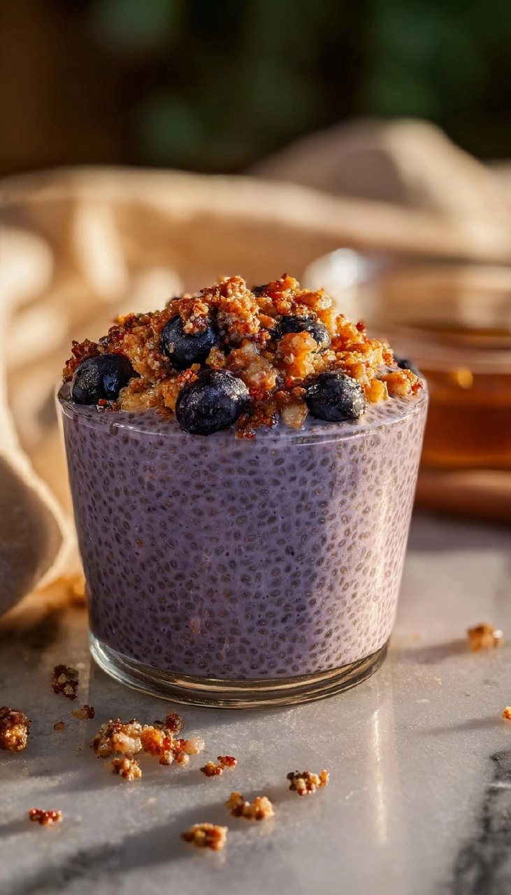 Lemon Blueberry Muffin Chia Pudding